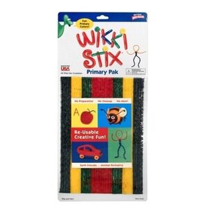 Wikki Stix Primary Color Pack 48ct. Lot Of 3 Pks Kids Art Crafts Homeschool